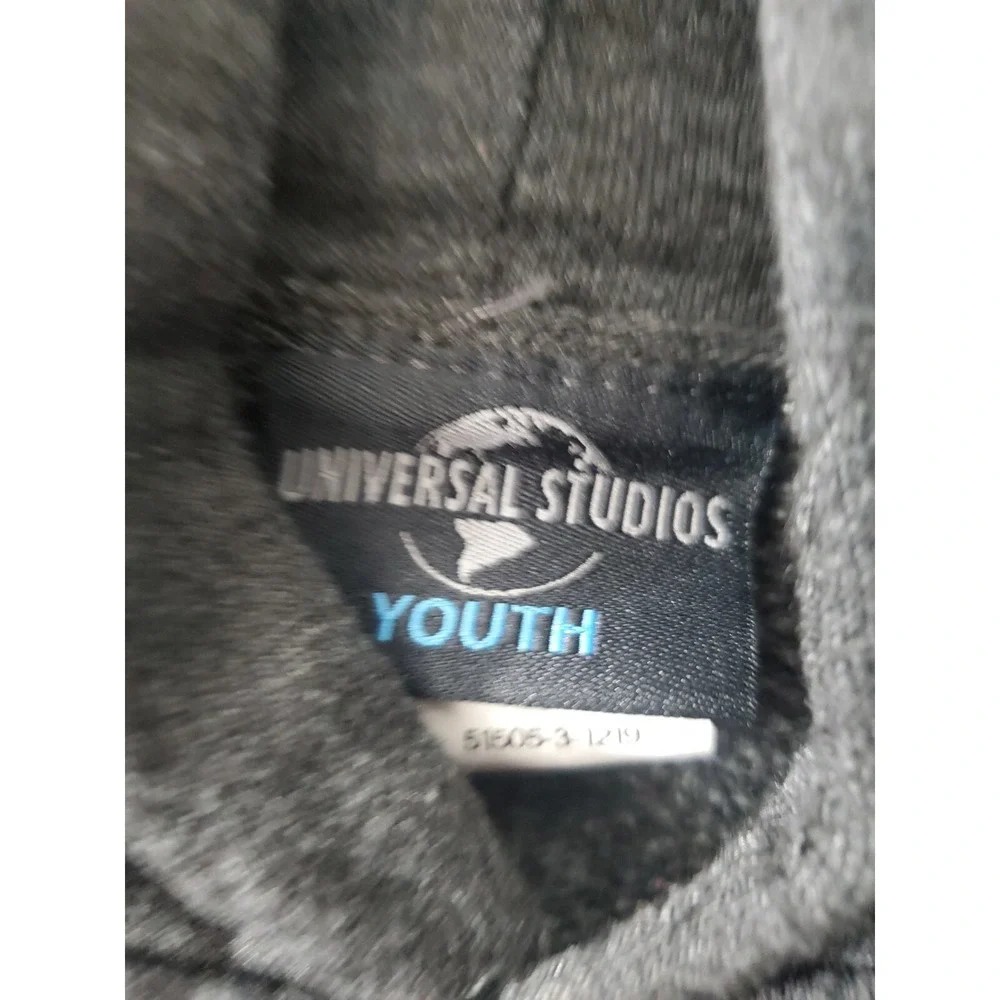 Universal‎ Studios Vintage Youth Unisex Long Sleeve Hoodie, Grey, XL